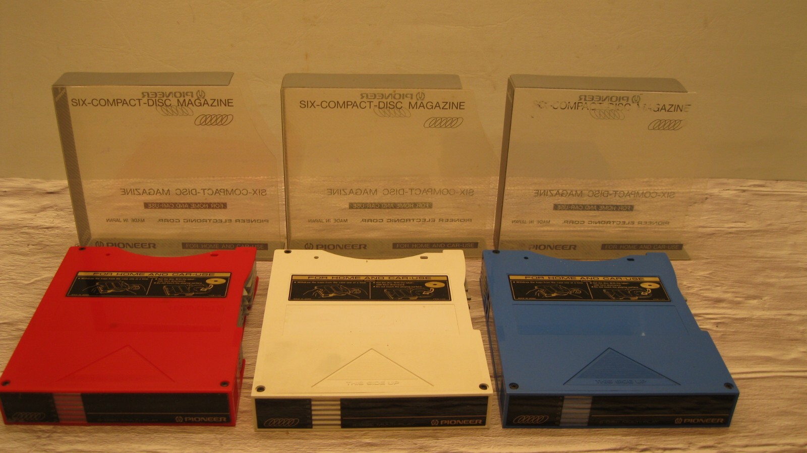 Lot of 3 Pioneer Compact Disc 6-Disc Multi Play CD Changer Cartridge PRW1139