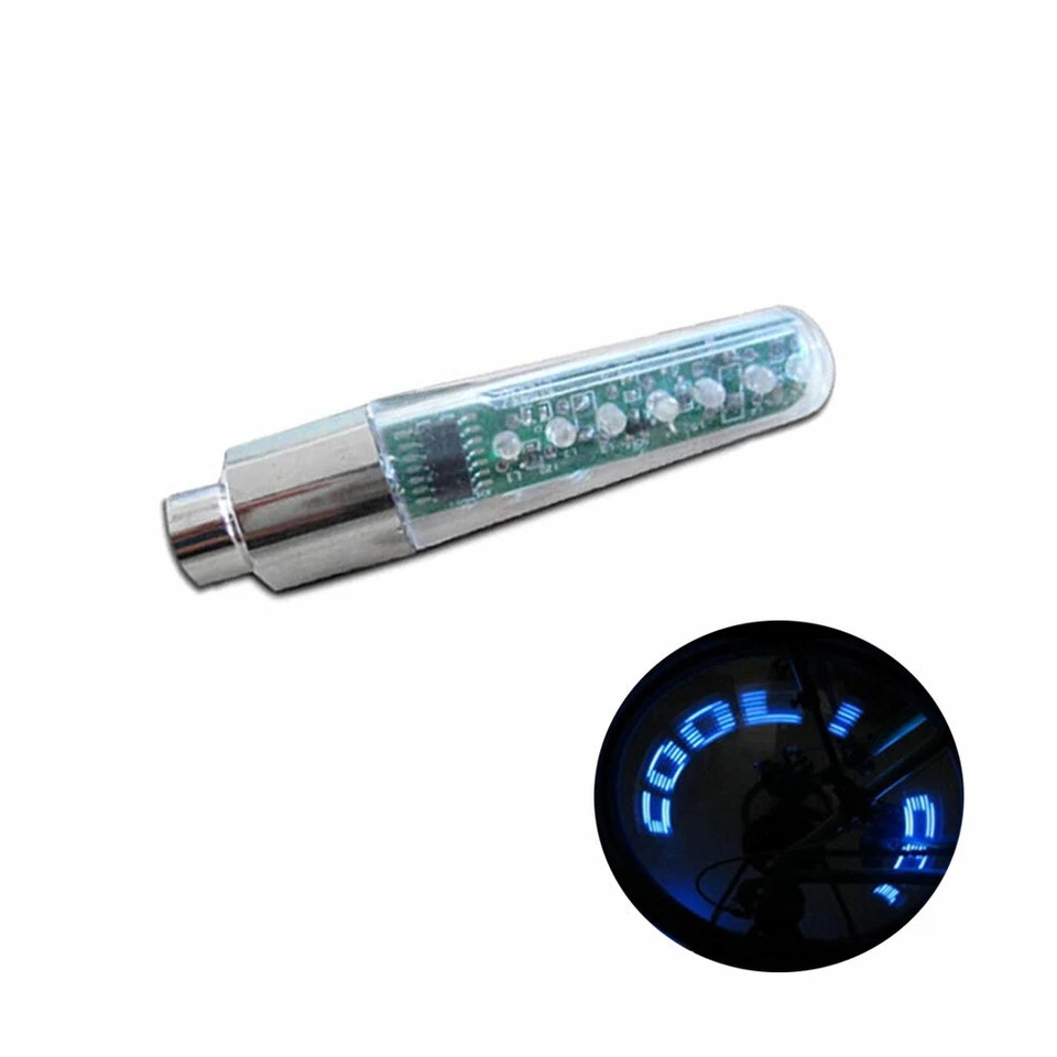 Luz LED para válvula de coche bicicleta paseo nocturno MTB boquilla de neumático tapas de válvula accesorio de lámpara*1 Foto 2 de 4
