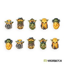 Kromlech Orc Mercenaries Heads 10 Brand New KRCB387