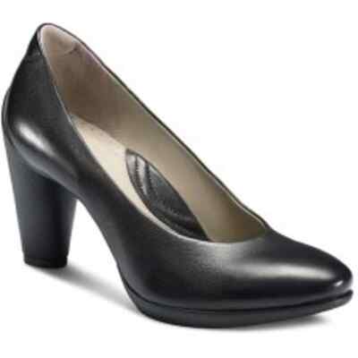 Ecco Black Sculptured 75 Leather Pump Heels NEW EU 41
