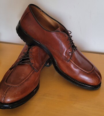 Allen Edmonds Dellwood Men\'s Leather Dress Shoes Size 10 Allen Edmonds Dellwood Men Brown Leather Split Toe Oxford  main image 3