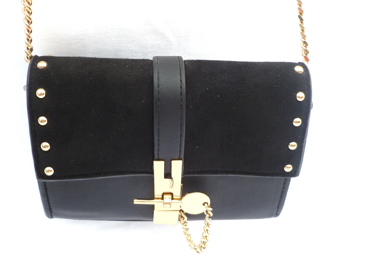 Black studded sales bag topshop