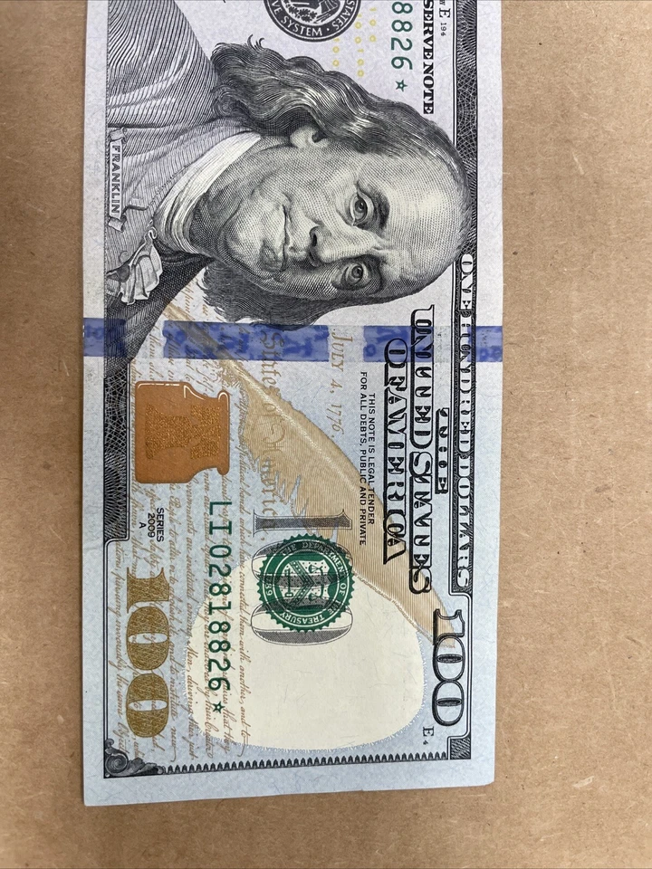 100 Dollar Bill Star Note 2009 - Image 2 of 4