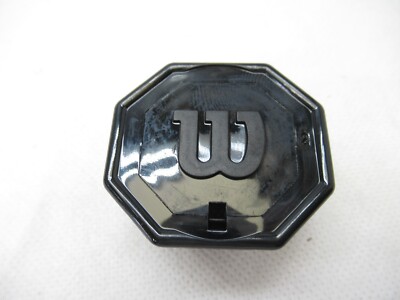 WILSON BLACK PRO STAFF STYLE BUTTCAP FOR TENNIS RACQUETS (#2: 4 1/4) + STAPLES