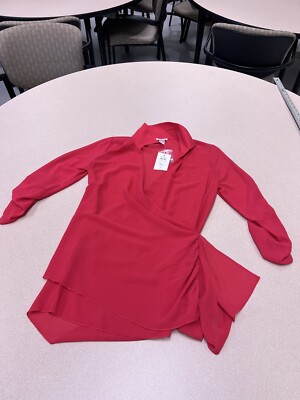 CACHE Size 6 Red Tiered Dress Cocktail Dress Nwt 324