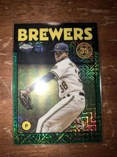Devin Williams RC 2021 TOPPS SERIES 2 SILVER PACK 1986 GREEN REFRACTOR /99 SP