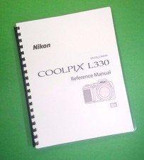Owners Manual for Nikon L330 Coolpix Camera 184 Pages W/Clear Covers 