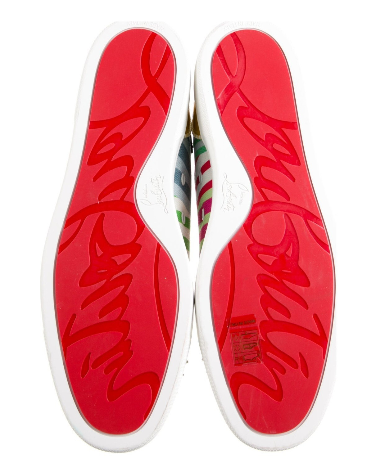 $1,295 CHRISTIAN LOUBOUTIN Lou Spike High-Top Sneakers (45.5 EU; 12.5 US)  NEW image 8