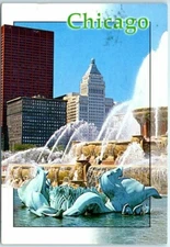 Postcard - Buckingham Fountain, Chicago, Illinois