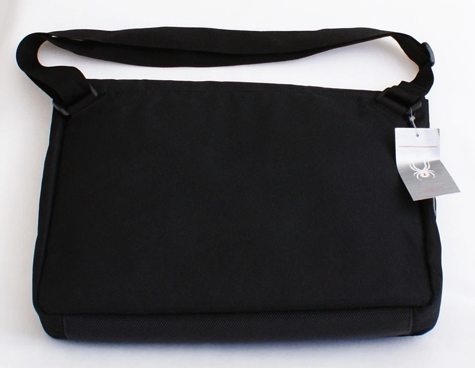 Bolso Mensajero Spyder Signature Negro Nylon Unisex Nuevo con Etiquetas Foto 3 de 4