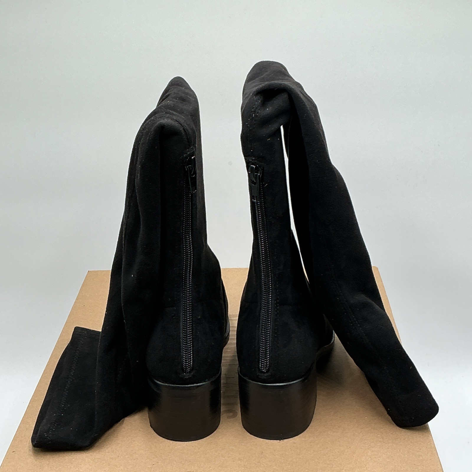 Steve Madden Georgette Boots Women's 6.5 M Black Block Heel Knee High Ebay4810 image 4
