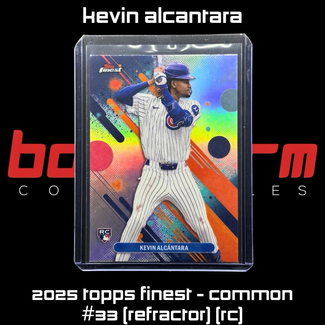 2025 Topps Finest-Common Kevin Alcantara #33 (REFRACTOR) (RC)