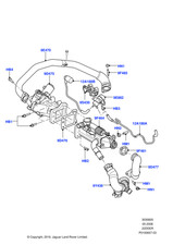 Land Rover EGR Valve To Exhaust Manifold Tube Range Rover Evoque 2.2 D Genuine