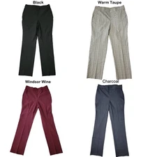 Rafaella Pull-On Belt Loops Functional Pockets Stretch Ankle Pant