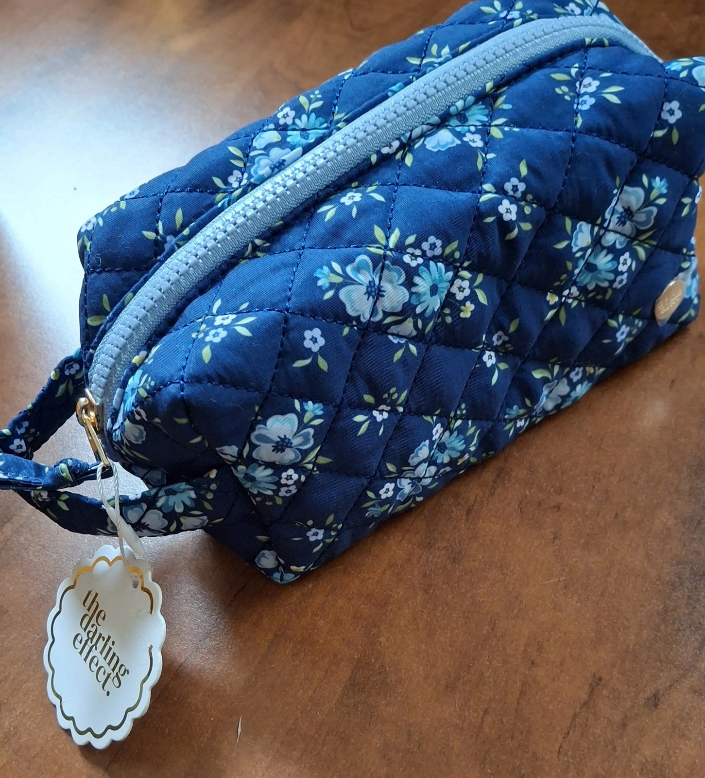The Darling Effect Essentials Quilted Cosmetic Pouch 3 Assorted Colors Available
