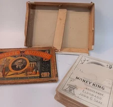 Rare early selchow and richter matching card game of authors 'vignette authors'
