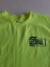 Unisex L Neon Green Formula 1 2023 Las Vegas Grand Prix Mono Core T-Shirt F1