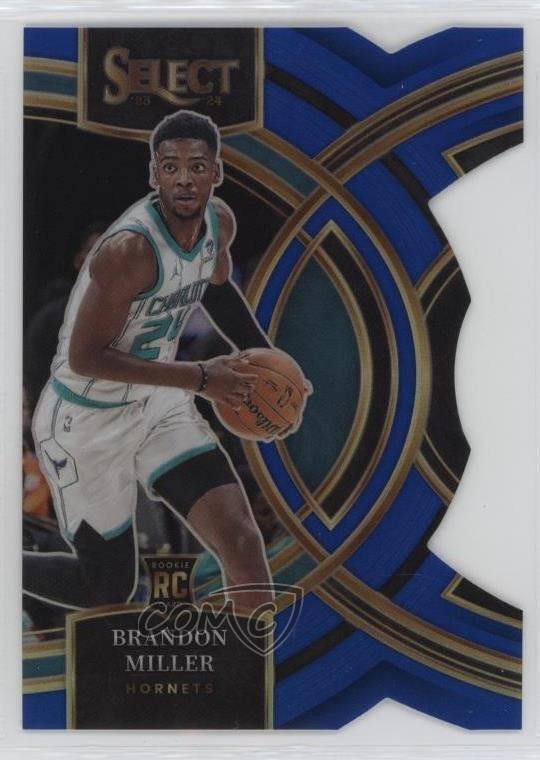 2023 Select Premier Level Blue Prizm Die-Cut /249 Brandon Miller Rookie RC 1j30