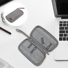 Durable Oxford Cloth USB Holder Case Grey Portable Flash Drive Organizer