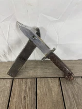 Vintage USSR Soviet Fighting Knife / Bayonet & Scabbard