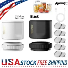 Mason Genie Vacuum Sealer 80kPa Mason Jar Vacuum Sealer USB Charge Electric~