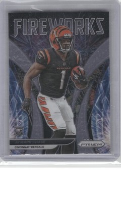 2021 Panini Prizm #F-11 Ja'Marr Chase Fireworks B16R1C64