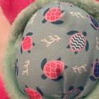 The Preppy Pelican Sea Turtle Plush Seersucker Pink & Aqua with Bow Very Soft — photo 5