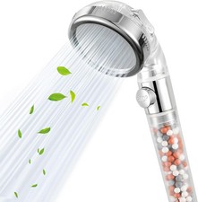 Filtered Handheld Shower Head with ON/OFF Switch - High Pressure 3 Spray Setting