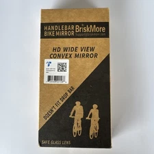 Handlebar Bike Mirror, Scratch Resistant Glass Lens, Ajustable and Rotatable