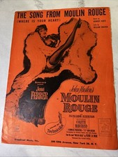 The Song From Moulin Rouge Where Is Your Heart 1953 Vintage Sheet Music