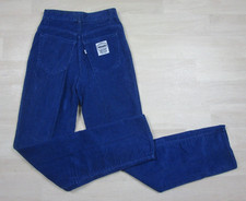 Vintage 70s Levi  s 511 Corduroy Pants Womens 26x32 Blue Straight Leg White Tab