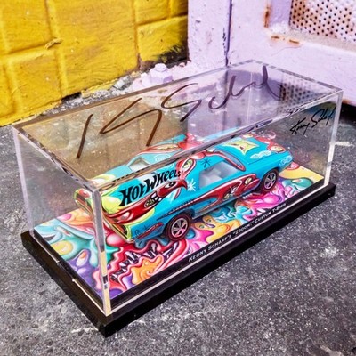 Hot Wheels x Kenny Scharf Signed Custom T-Bird LE /100 RARE - IN HAND SHIPS NOW