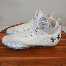 Under Armour Football Cleats Mens 9.5 White UA Spotlight Clone 3.0 MC 3026334