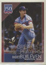 2019 Update 150 Years of Professional Baseball Red 8/10 Bert Blyleven HOF 02sz