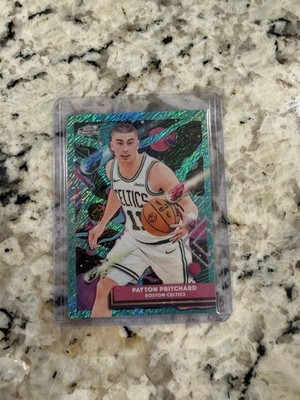 Payton Pritchard 2025-26 Topps Chrome Cosmic #68 Aqua Equinox Celtics #/199 SP