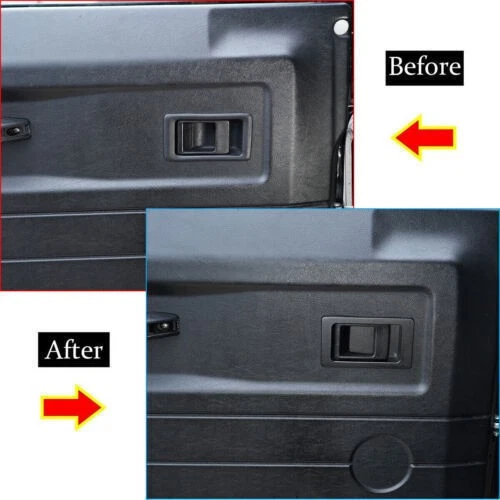 Reemplace moldura para Land Rover Defender 110 2004-18 puerta interior cuenco taza aleación negra Foto 4 de 4