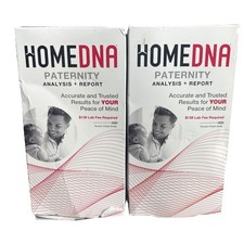 HomeDNA Collection Kit Paternity Analysis Report Simple Cheek Swab 2 Pack