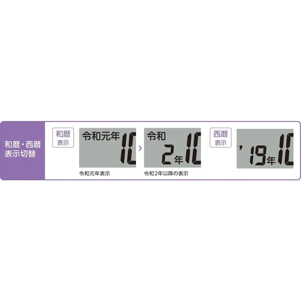 Japan NEW Seiko Clock SQ441B Radio Wave Digital Wall & Desk Clock Era Display - Image 3 of 4