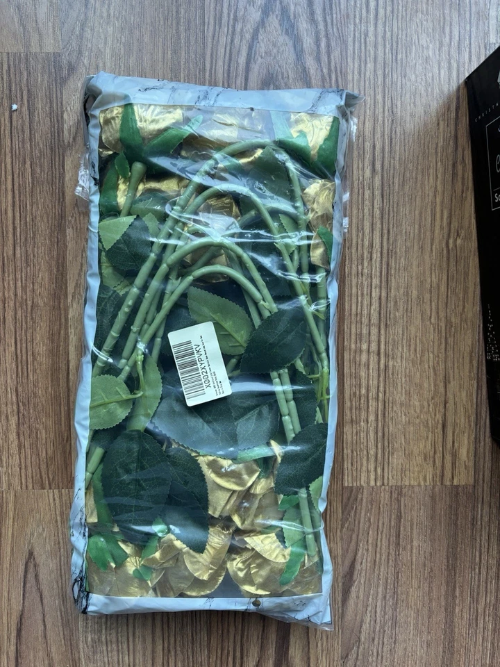 12 Stems 19” Artificial Faux Silk Rose Flowers Decorations - Image 3 of 4