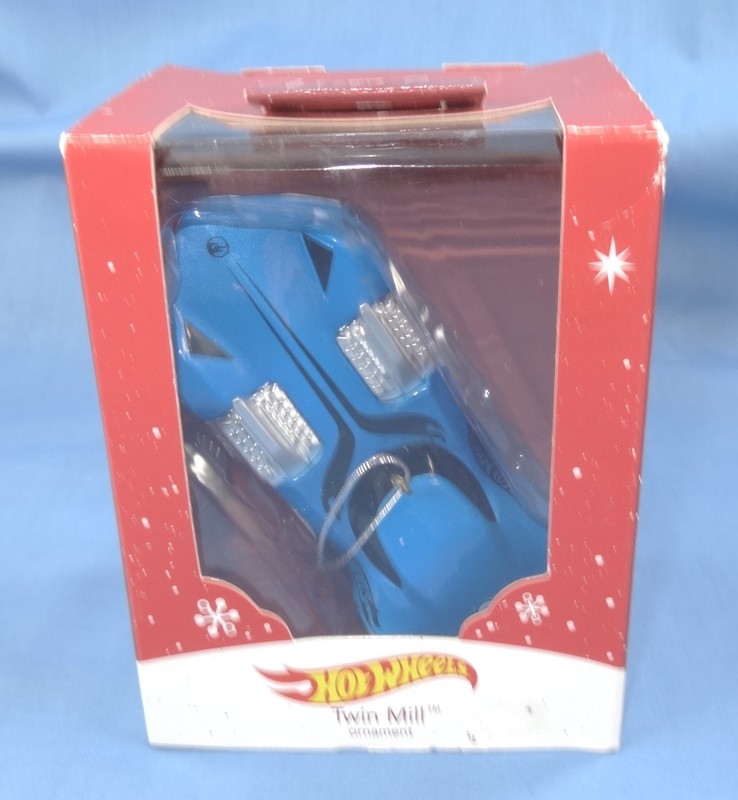 NEW American Greetings Hot Wheels Twin Mill Blue Car Christmas Holiday Ornament