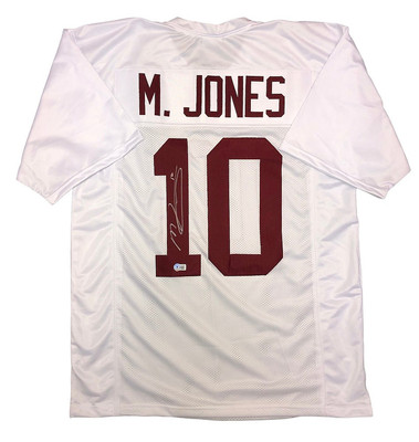 Mac Jones Signed Alabama Crimson Tide Custom #10 White Jersey Beckett QR 