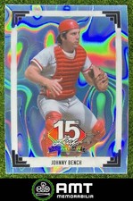 Johnny Bench 2025 Leaf 15th Anniversary NSCC Redemption 5/5 1991 Lava Platinum