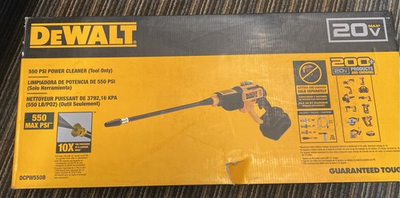 #ad DEWALT 20V MAX 550 PSI Cordless Pressure Washer Tool Only DCPW550B $149.99