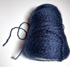 UNBRANDED BRUSHED CONE YARN . 1partial. DARK BLUE. ICombine Ship, Read Det