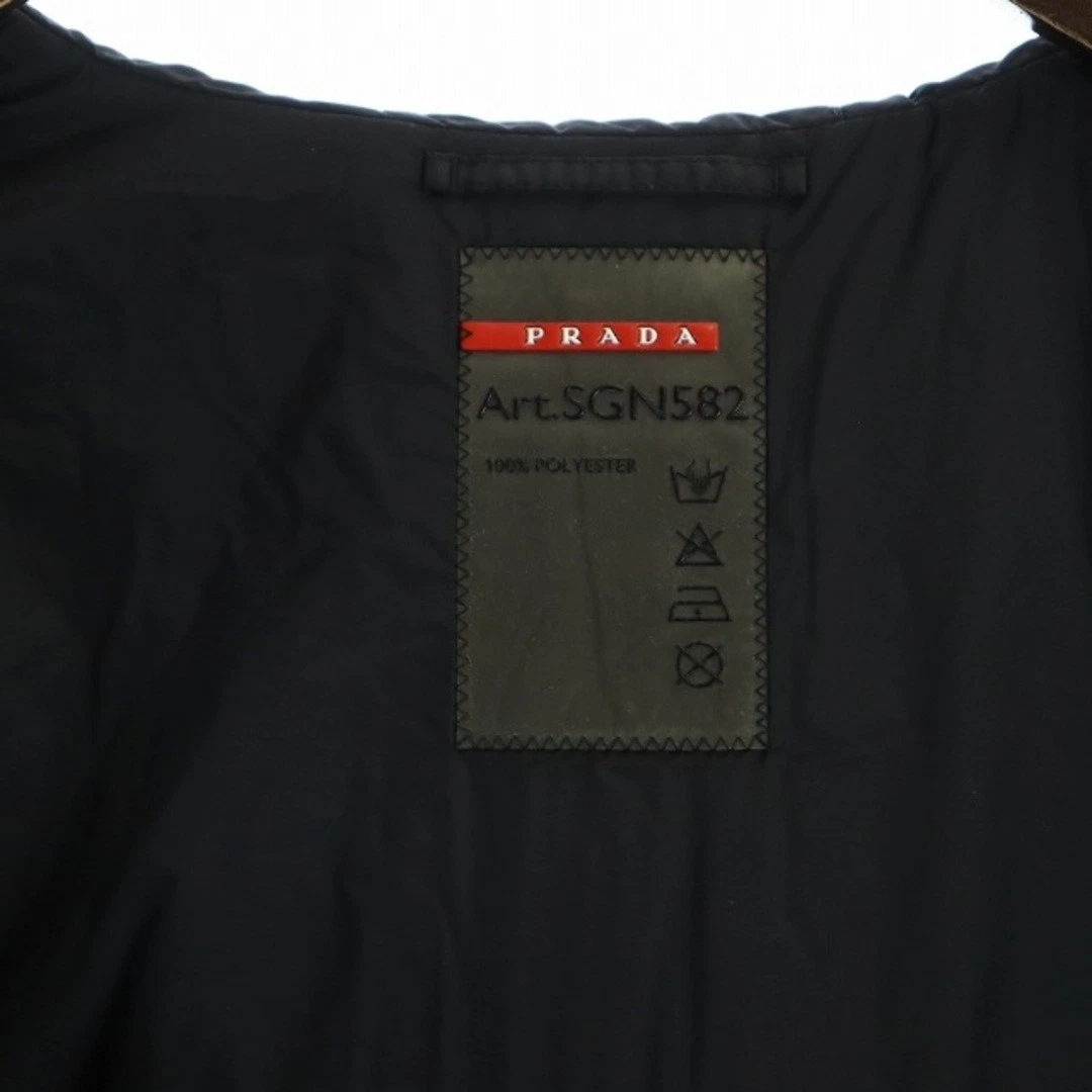 Giacca imbottita Prada Sports SPORT manica lunga zip maglia interruttore cappuccio logo usata 0