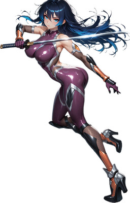 Ninja Gwen Stacy Figure Vinyl Car Decal Sticker 7'' Weatherproof