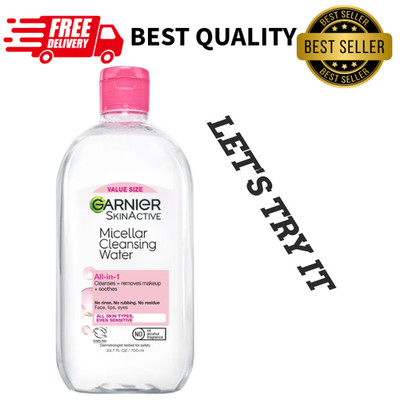 Garnier SkinActive Micellar Cleansing Water All-in-1 Makeup Remover, 23.7 fl oz