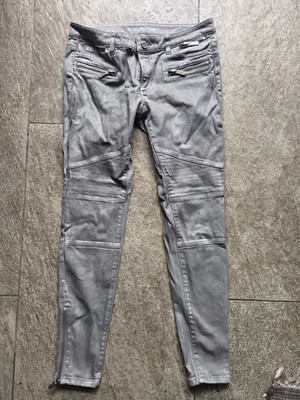 MK Michael Kors JEANS Hose wie Neu Gr. 4 /36 Hellgrau mit Reißverschluss