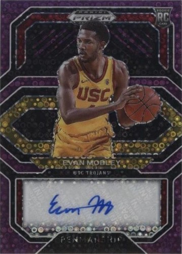EVAN MOBLEY 2021 PRIZM DRAFT PICKS ROOKIE RC AUTOGRAPH AUTO #7/45