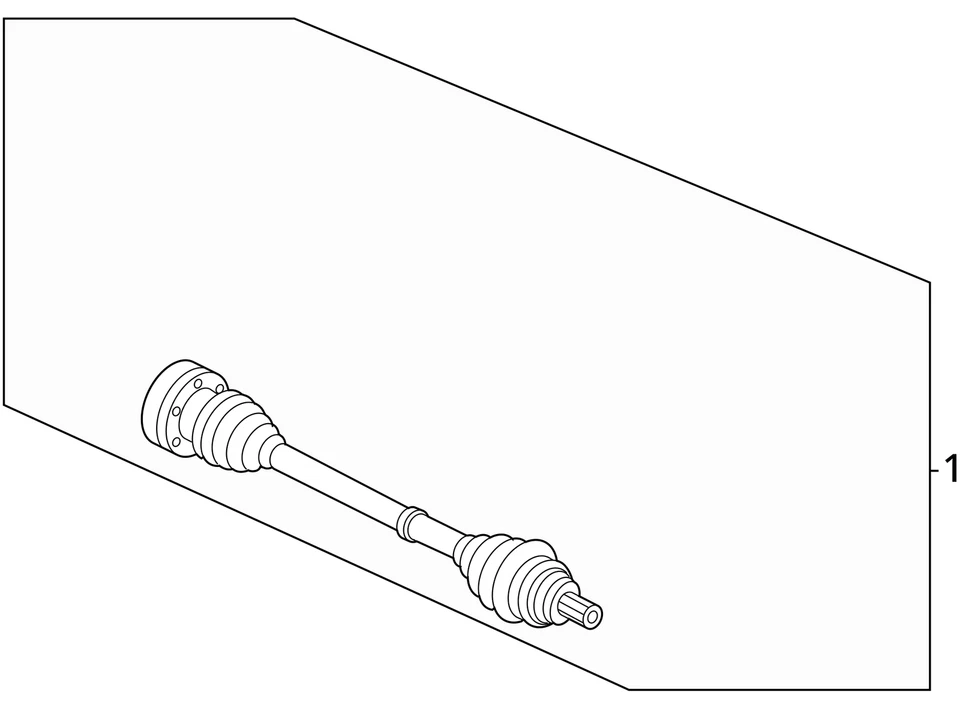 Juego de unidades de montaje de eje CV trasero izquierdo y derecho Audi RS5 S5 2018-2024 OEM Foto 4 de 4